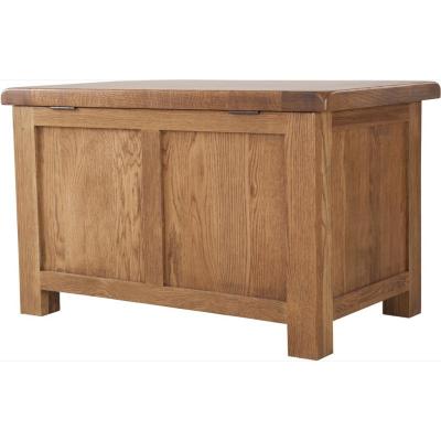 Sherwood Dark Solid Oak Small Blanket Box